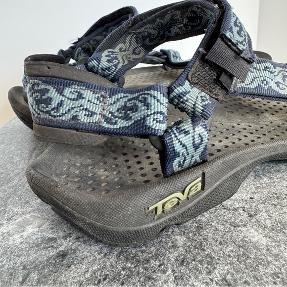Teva Blue Black Fi 5 Hiking Sandals Shoes Strappy 8 - Picture 7 of 11